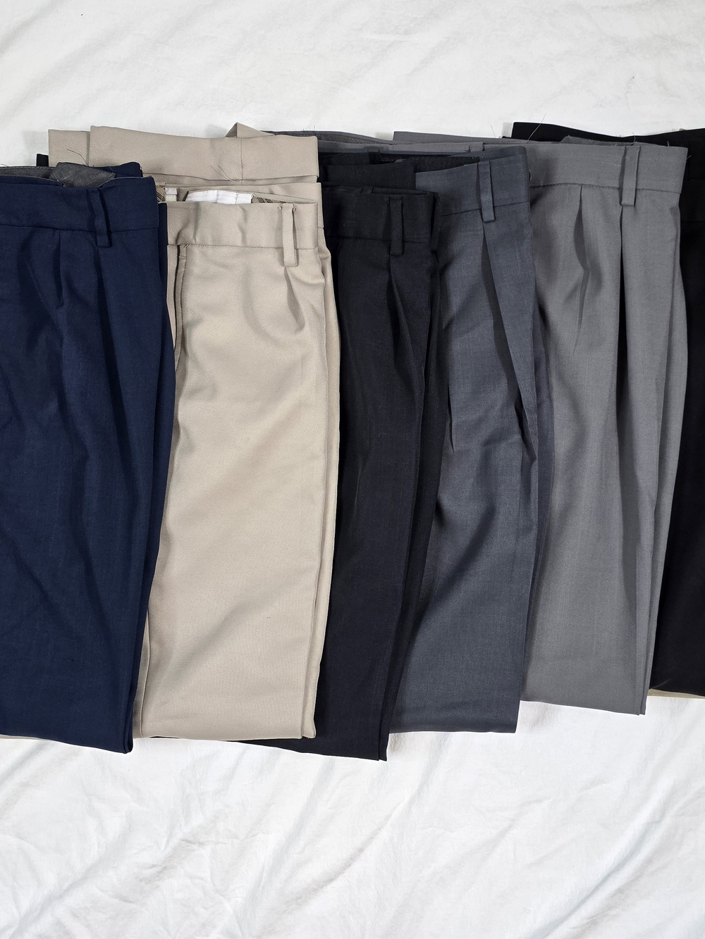 Men's Classic Chino Pants in Navy, Beige, Black, and Gray